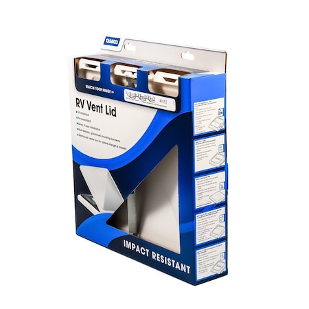 Camco VENT LID, JENSEN METAL BASE FT94 UP, WHITE 40153